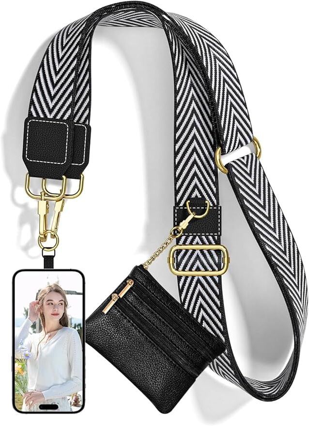 KVVTRADES Phone Strap with Zippered Pouch Strap-picture-16