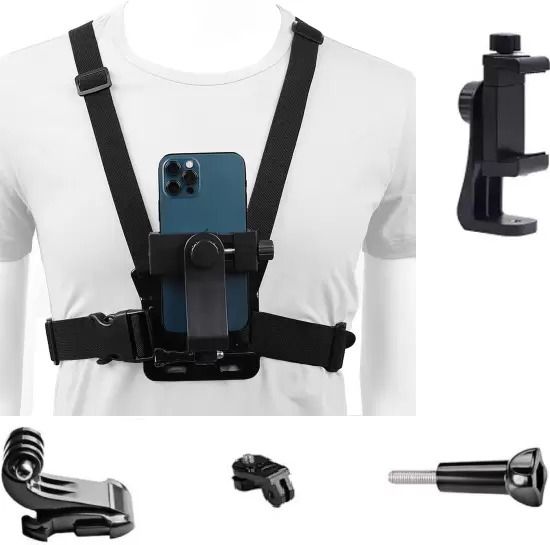 Like Star Mobile Phone Chest Strap Mount GoPro Chest Holder for VLOG Strap-picture-14