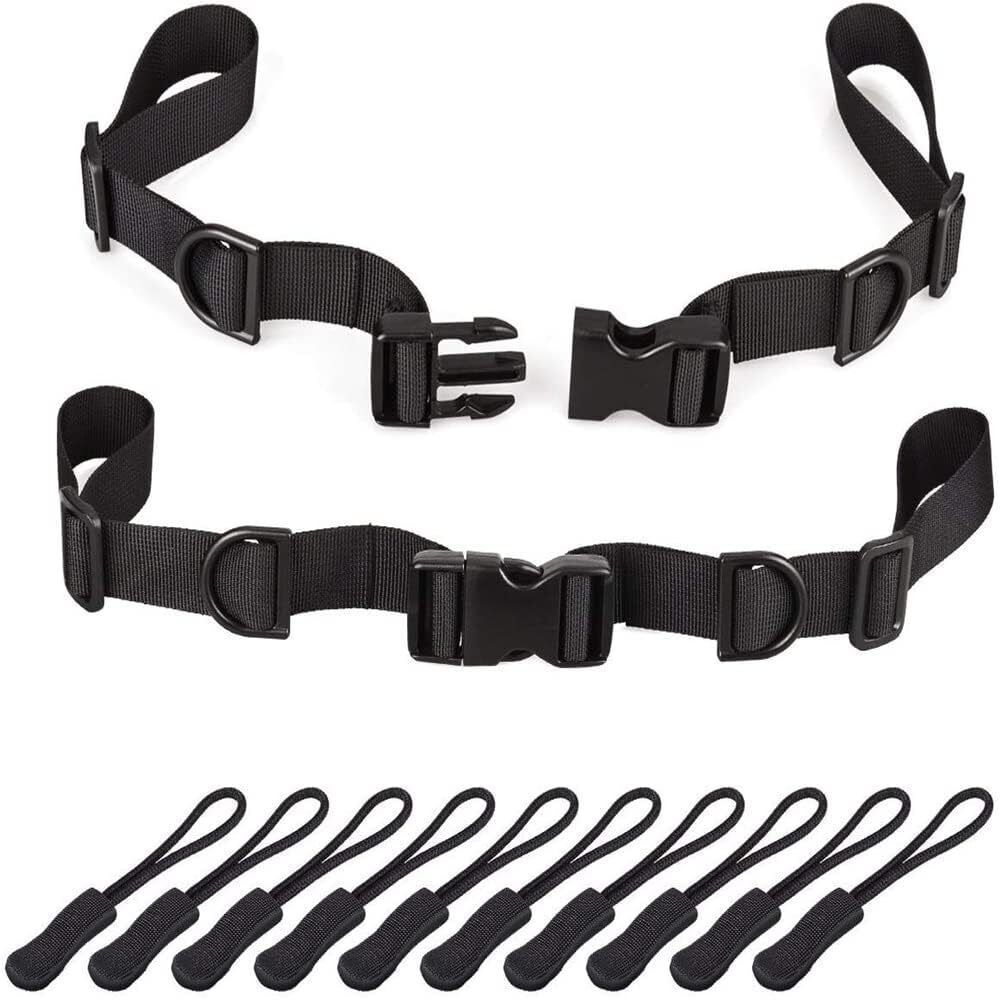 MILLETS 2 Pack Backpack Chest Straps, Heavy Duty Adjustable Backpack Sternum Strap Strap-picture-12