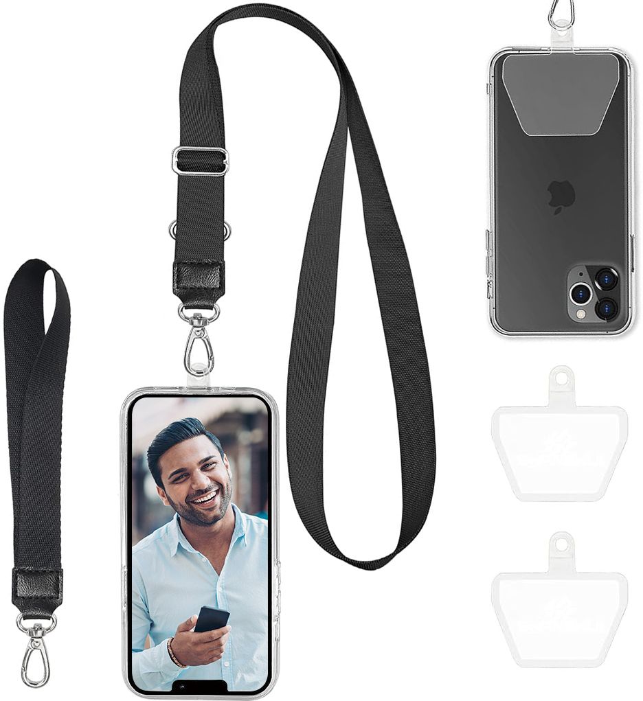 HANNEA Phone Lanyard Phone Hand Strap Set Phone Neckstrap for All Phone Case Adjustable Strap