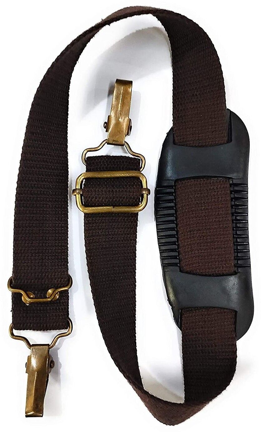 START NOW Gun Belt, Hand-Made, Made up of Cotton, a Buckle Used for Easy Attachment and a Fully Rubberized Gripper for a Perfect Grip. (Brown) Strap-image-15