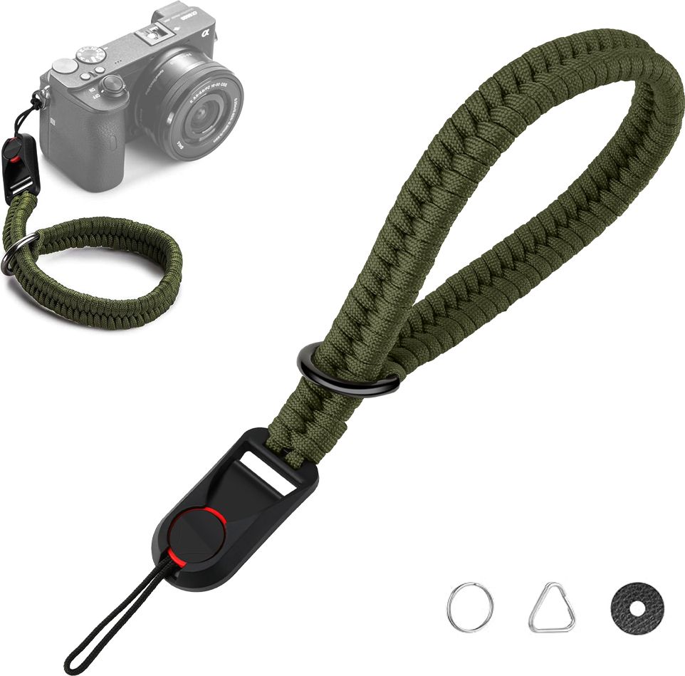 SERPLEX Military Green Quick Release Camera Wrist Strap Adjustable Handwoven Design Strap-image-18