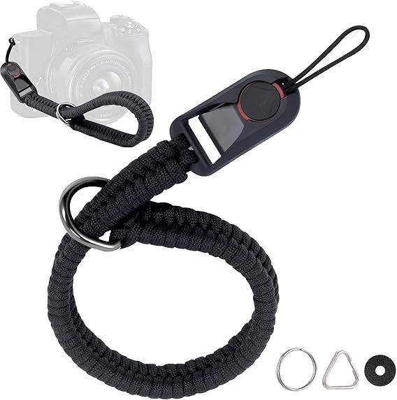 gustave Nylon Braided Universal Camera Wrist Strap with Quick Release and Anti Loss Strap