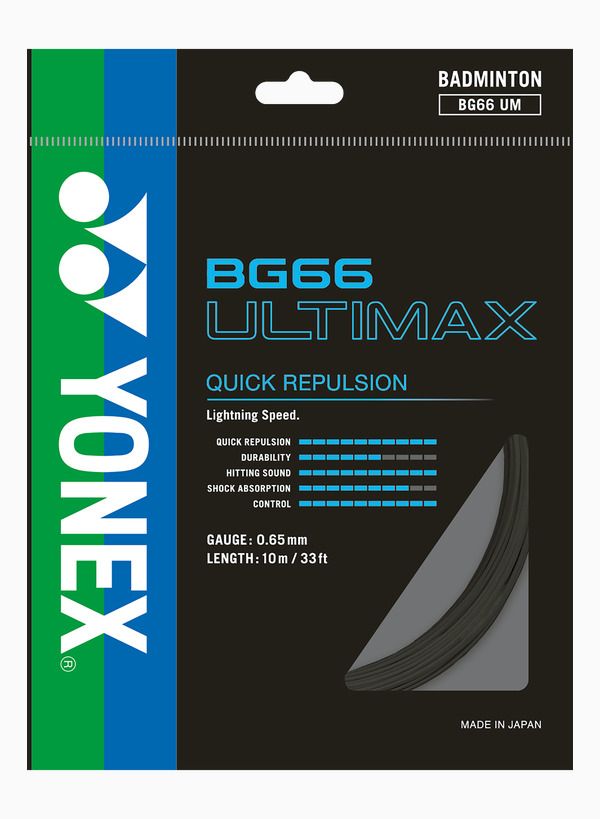 yonex BG ULTIMAX Quick Repulsion 0.65 Badminton String - 10 m-picture-36