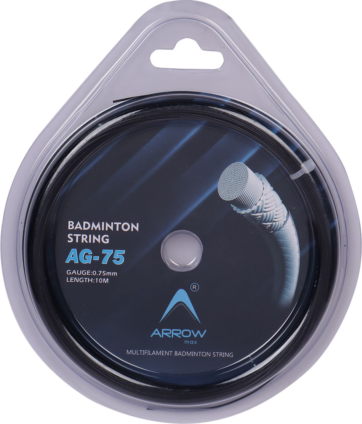 arrowmax Badminton String Guts For Rackets 0.75mm Gauge Premium Quality Multifilament 0.75 Badminton String - 10.3 m-picture-23