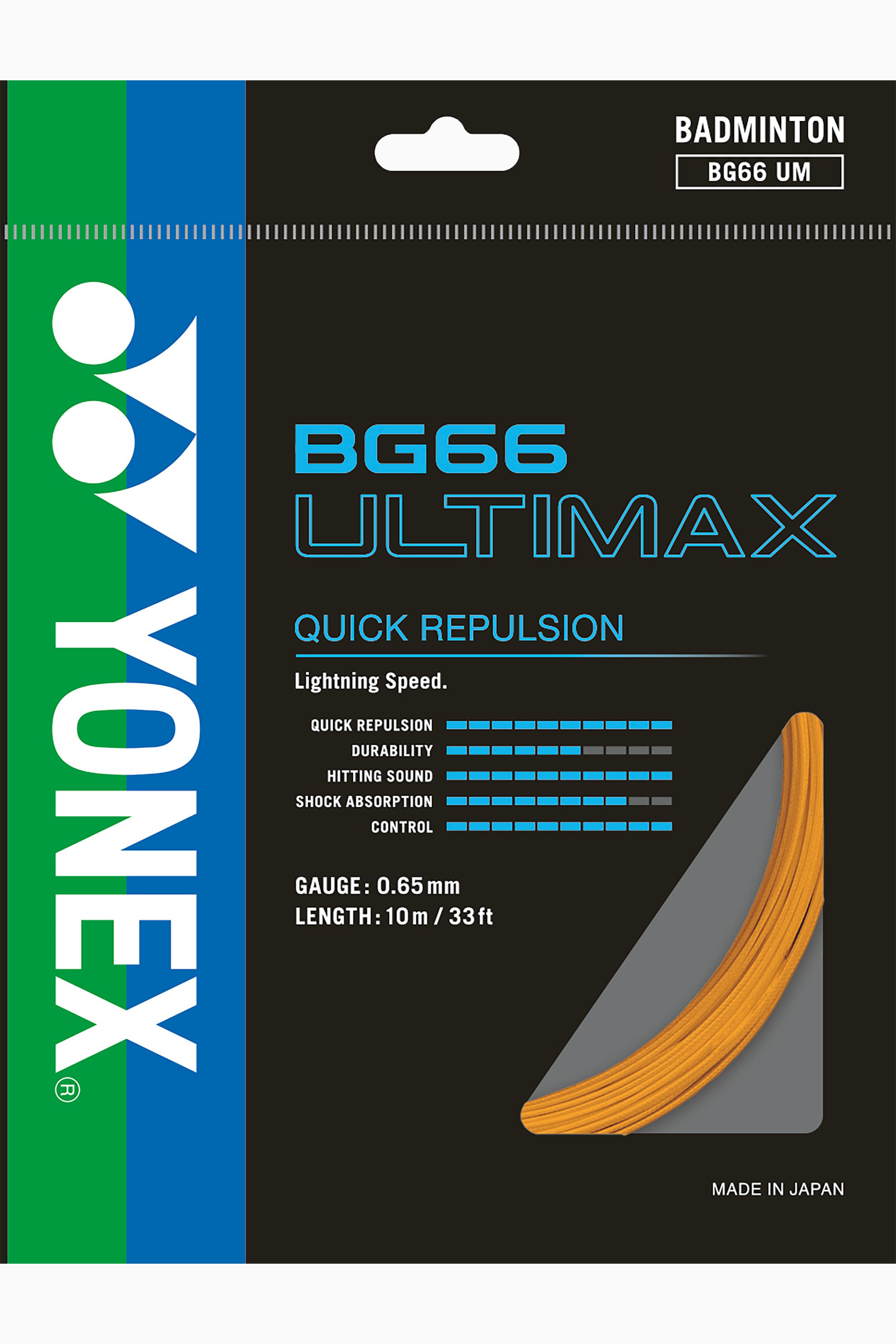 yonex BG66 Ultimax Quick Repulsion 0.65 Badminton String - 10 m-picture-38