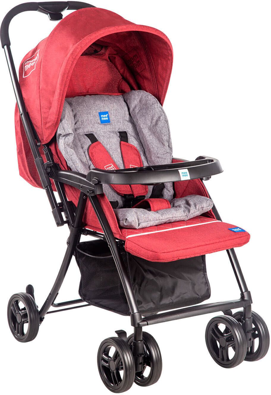 meemee Compact Fold, Adjustable Canopy, Reversible Handle, 5-Point Harness Pram-picture-41