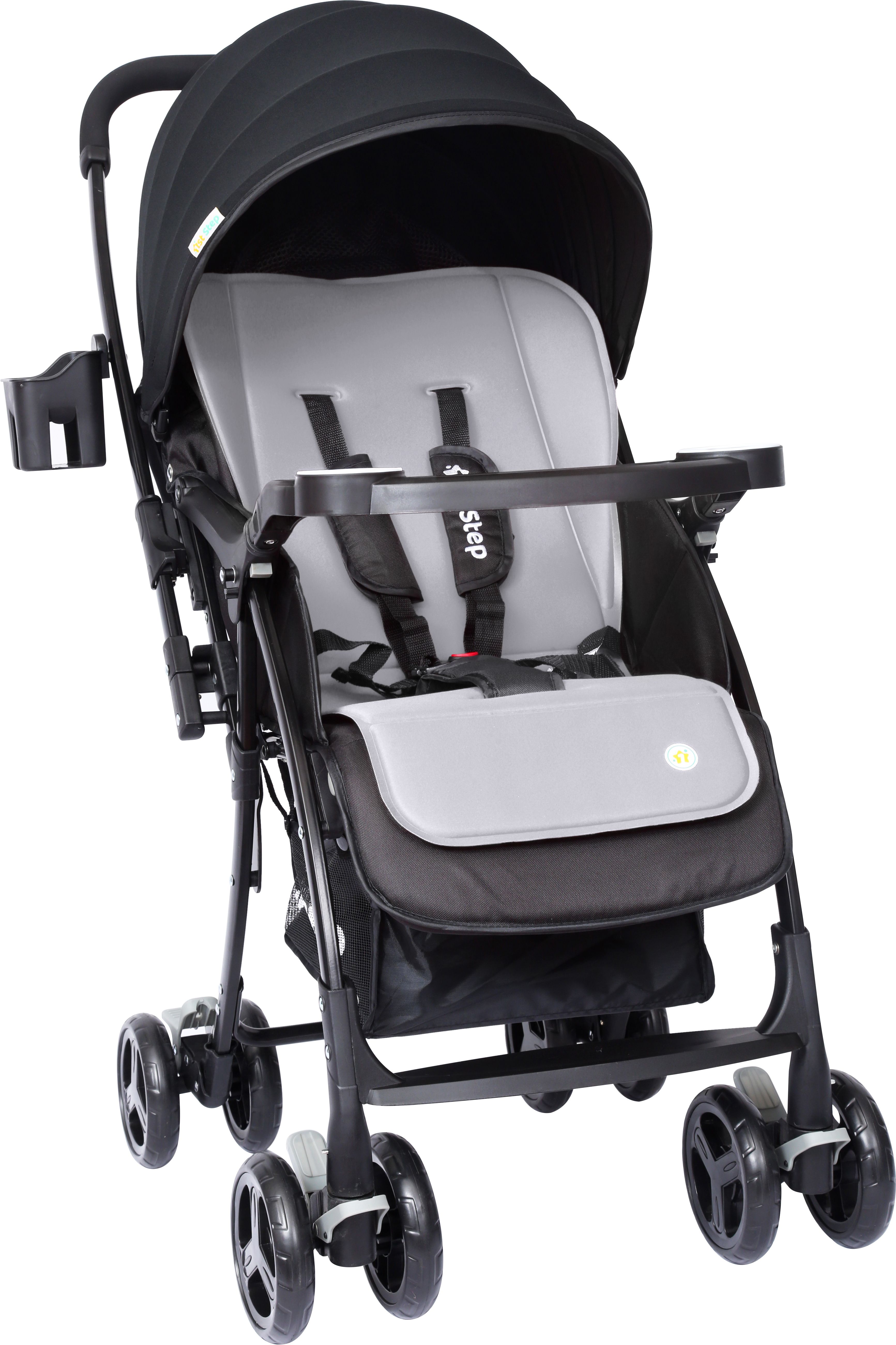 Caramel Baby With 5 Point Safety Harness And Reversible Handlebar Stroller-image-35
