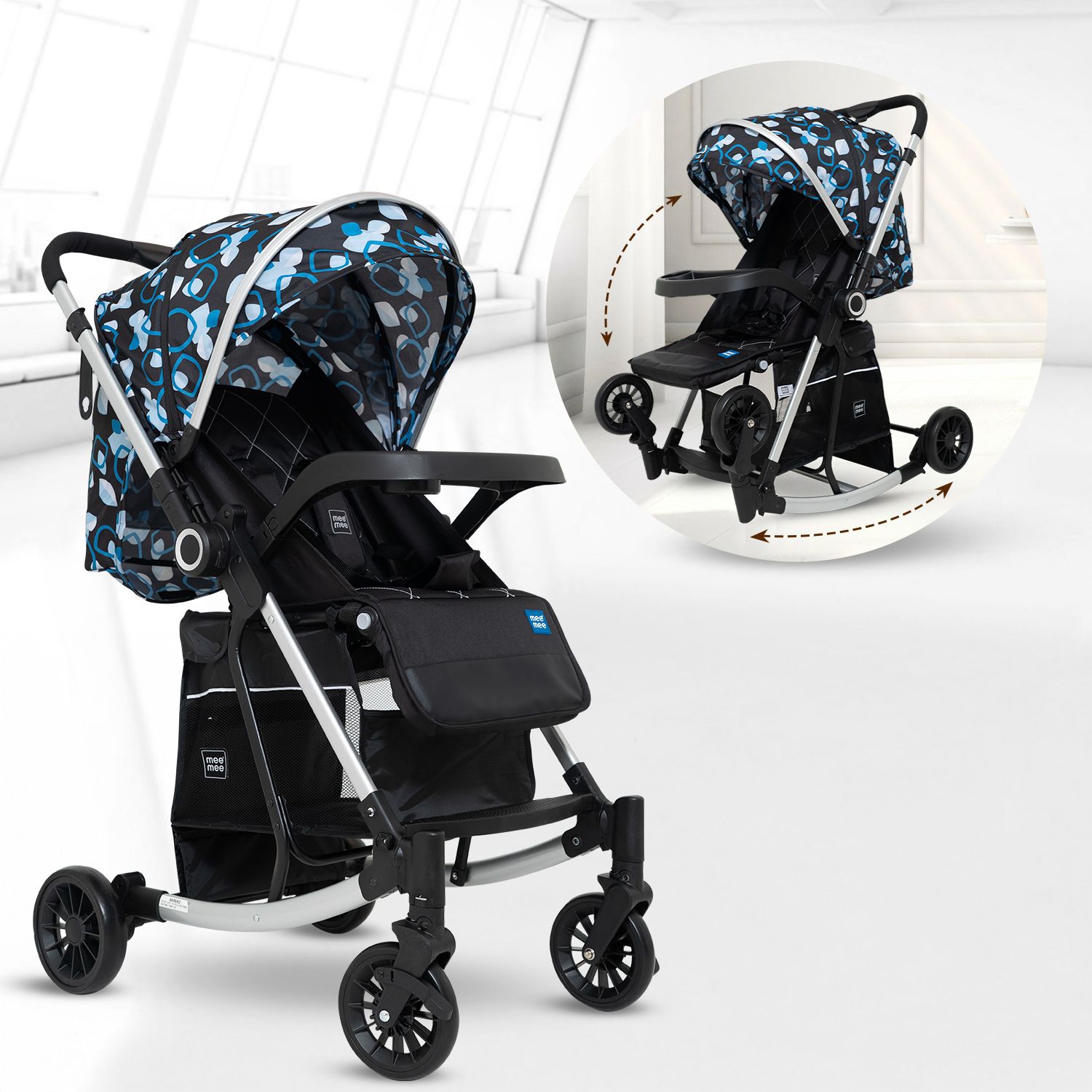 Dream Rocker Baby Stroller for 0-3 Years, Baby & Kids, 5 Point Safety Harness Pram-image-38