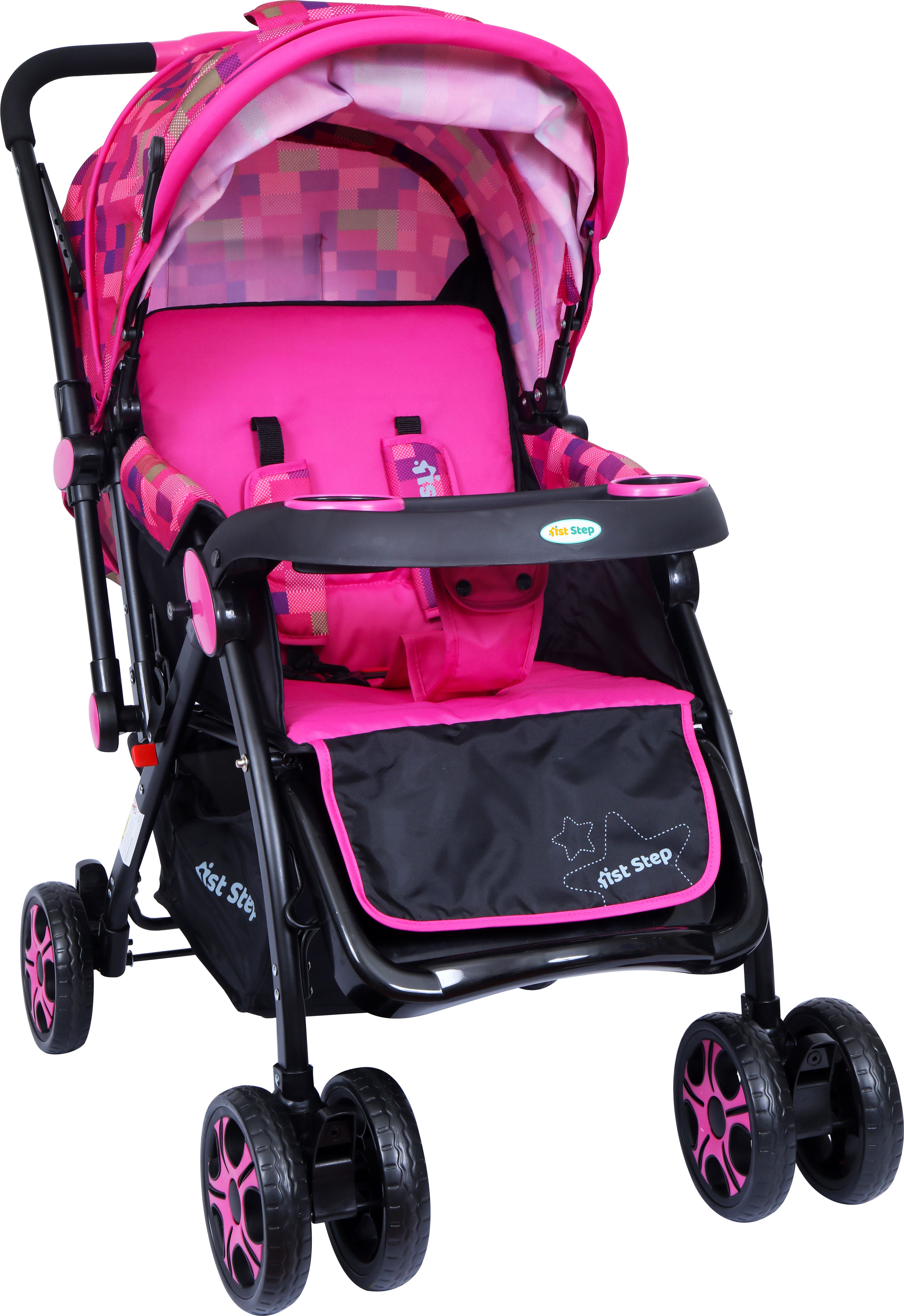 1st step Grande Baby Stroller With 5 Point Safety Harness And Reversible Handlebar Stroller-picture-41