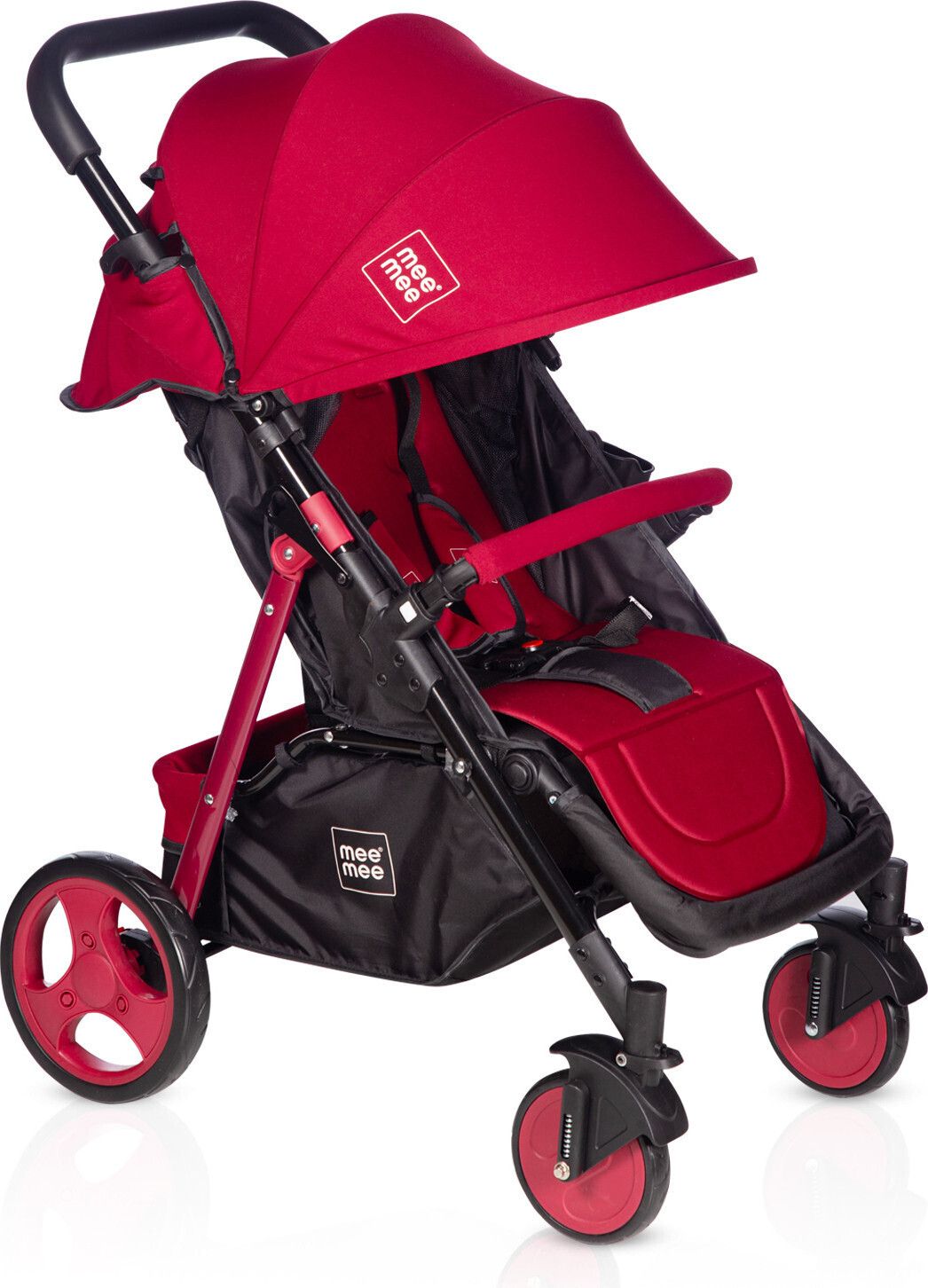 meemee Premium Baby Pram with Reversible Handle,Locking Wheels,for 0-3 Years Baby/Kids Pram-picture-9