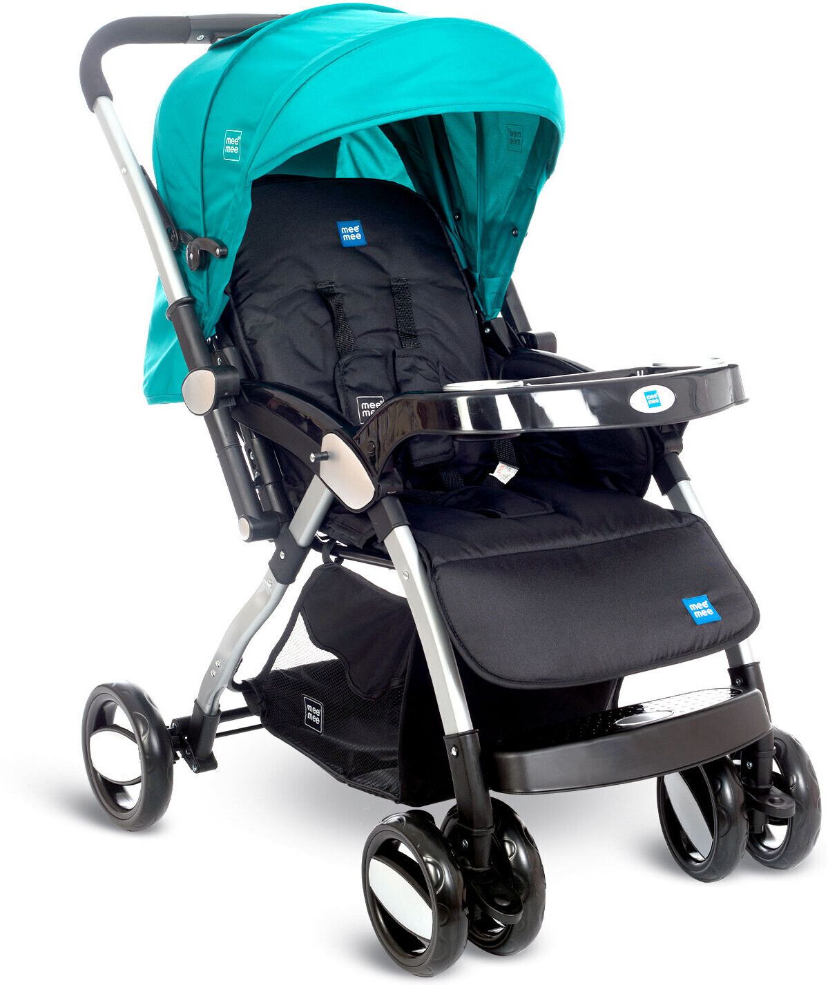 meemee Easy to Push Baby Stroller Pram with Quick One Hand Folding, Rotating Wheels Pram-picture-10