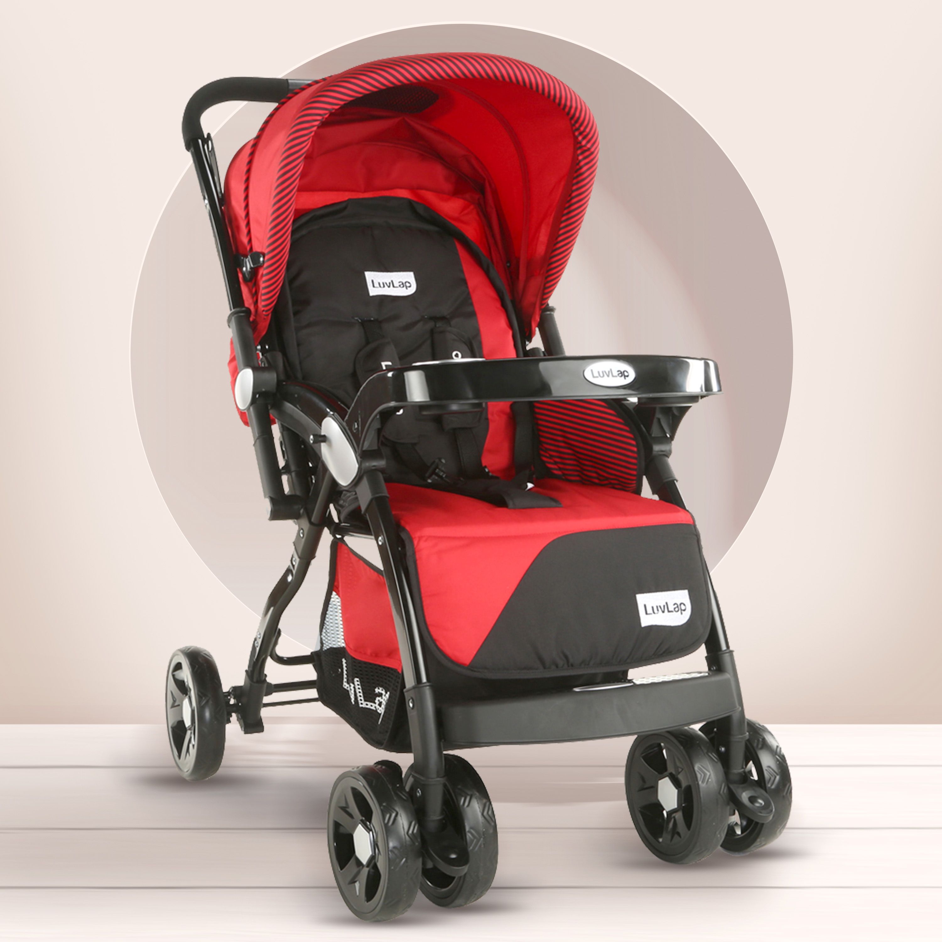 luvlap Galaxy Stroller/Pram, Extra Large Seating Space, Easy Fold, Baby/Kids, 0-3 years Stroller-picture-13