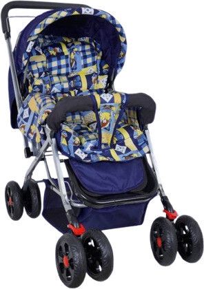 Baby Stroller Pram with 5 Point Saftey Harness Reversible Handlebar Twin Strollers & Prams-image-20