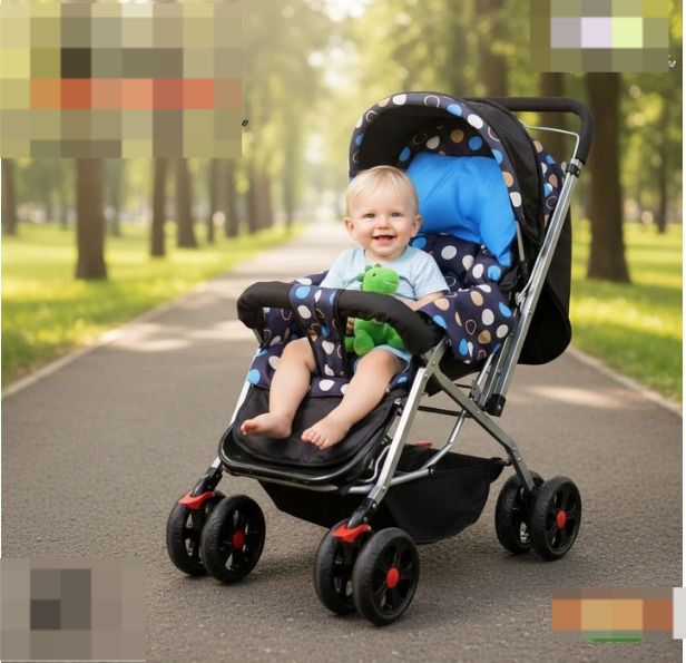 nanhi muskaan Explorer Baby Stroller New Born/Kids, with Safety Belt, 360 Swivel Wheel Stroller-picture-15