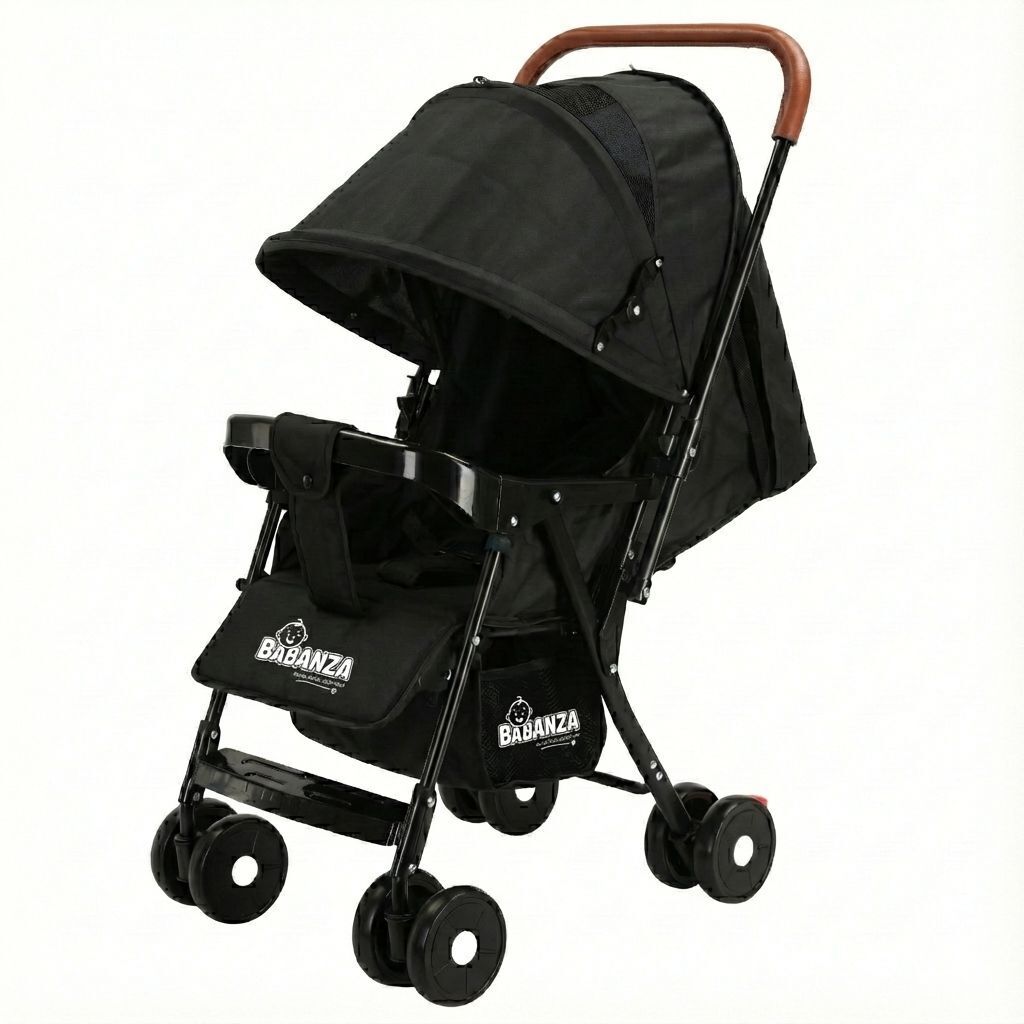 babanza Explorer Baby Stroller New Born/Kids, with Safety Belt, 360 Swivel Wheel Stroller-picture-11