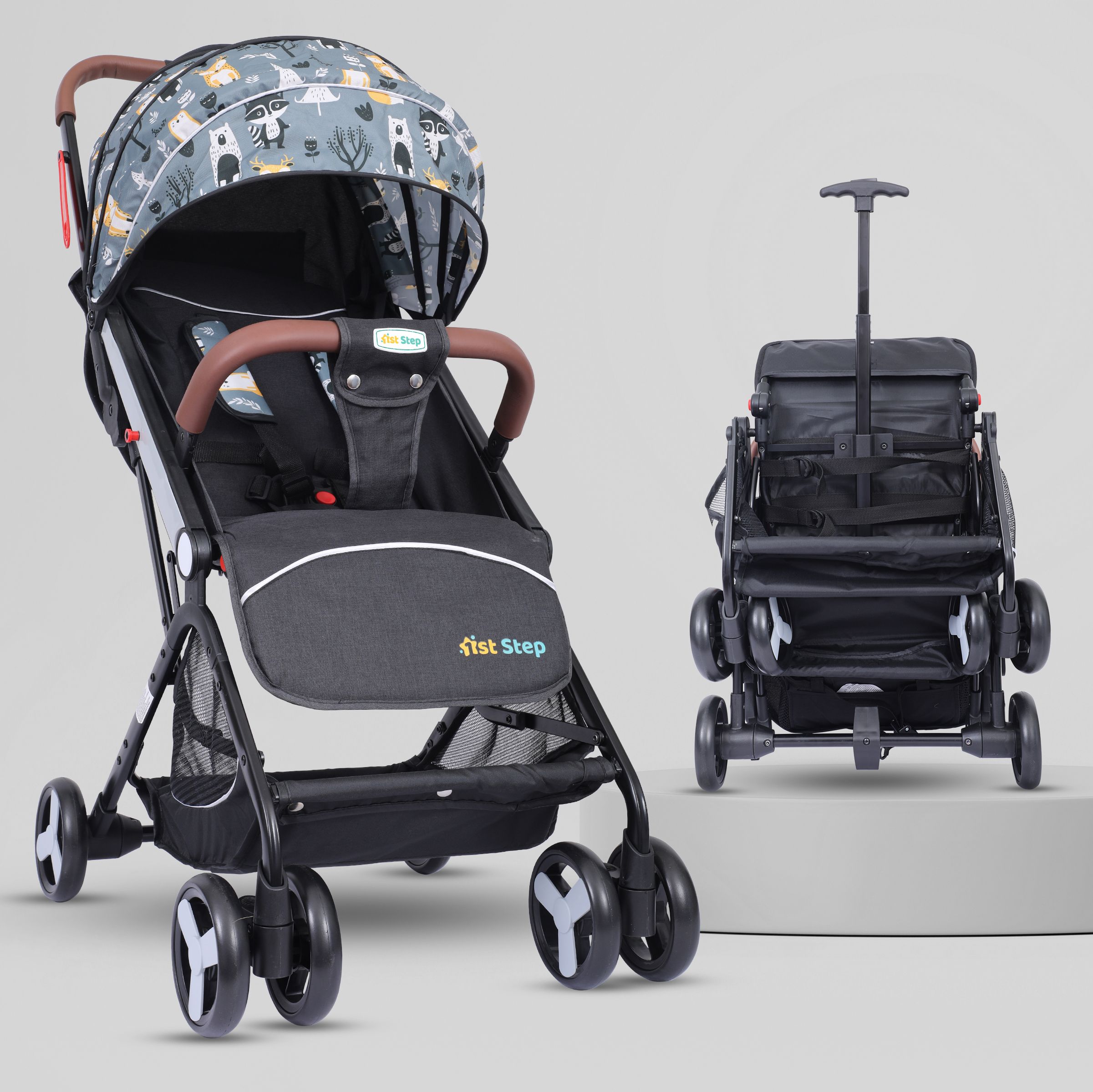 1st step Aura Stroller With Portable Travel Friendly Trolley And Compact Fold Stroller-picture-16