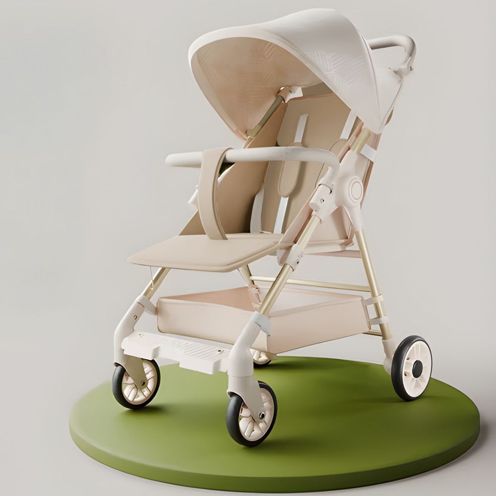 Baby Stroller for 0-3 years Newborn & Toddler, 360° Swivel Lockable Front Wheel Stroller-image-37