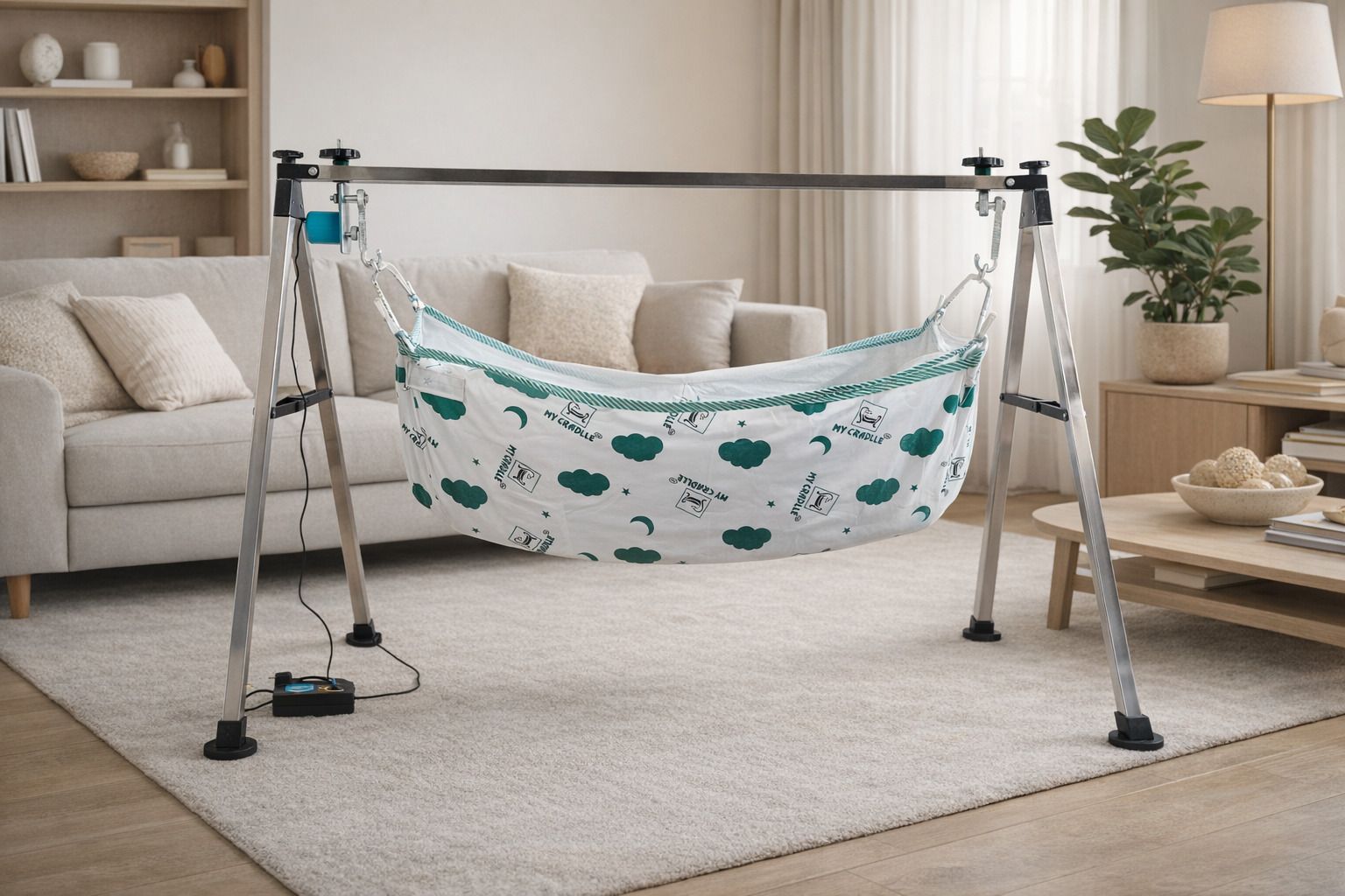 my cradlle Automatic Electric Baby Cradle Stainless Steel Ghodiyu 5 Speed Control Pram-picture-26