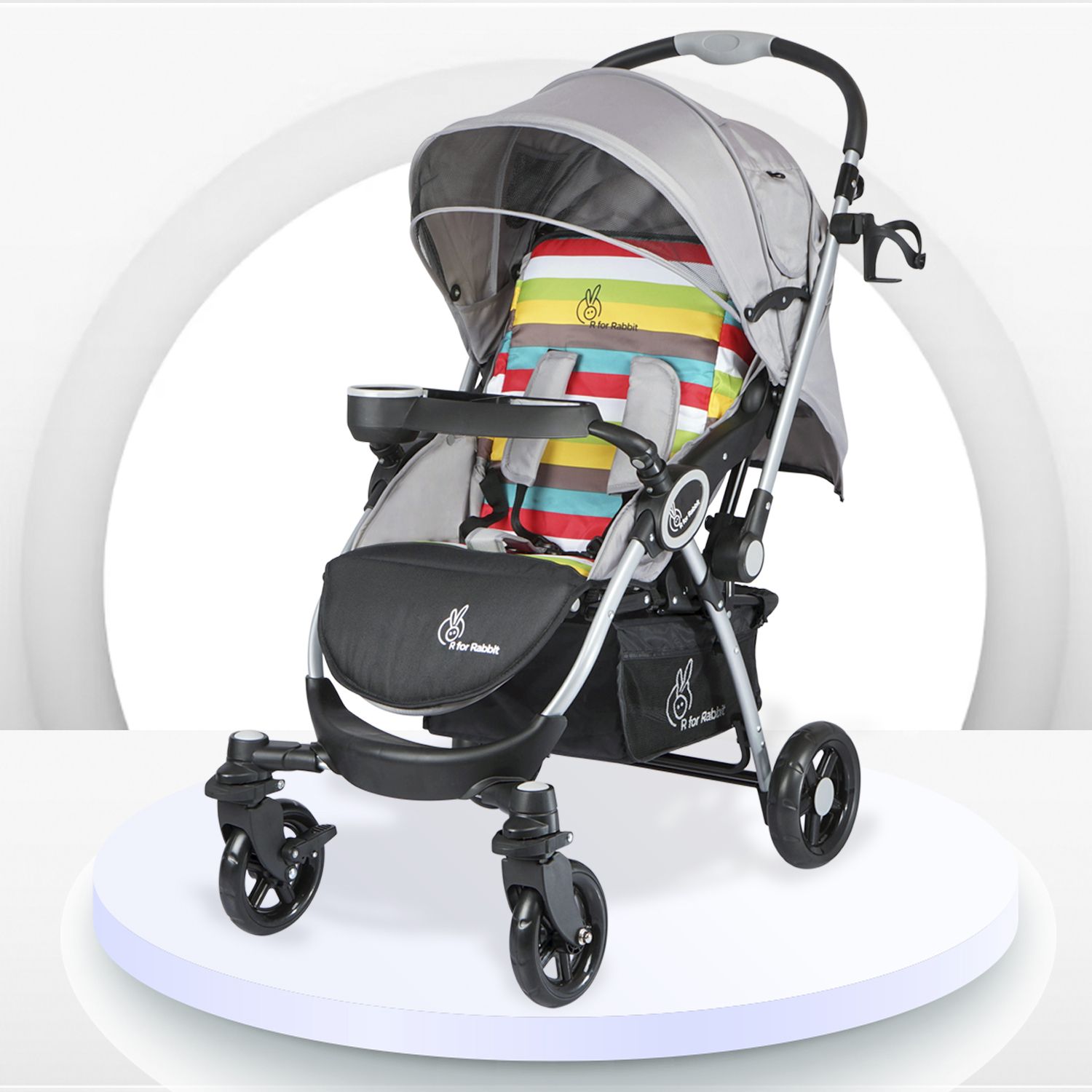 r for rabbit Chocolate Ride Stroller Rainbow Pram-picture-21