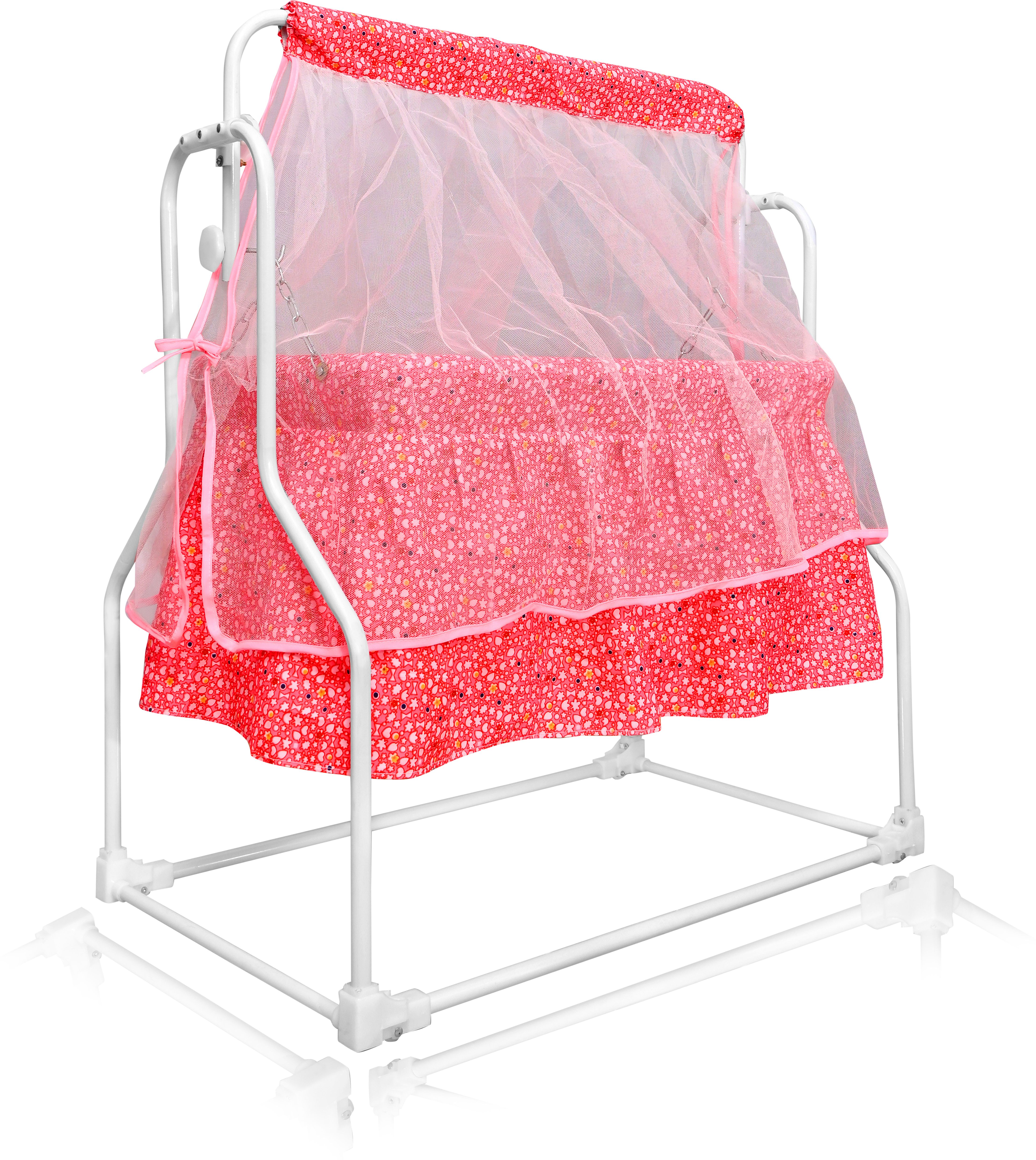 full net canopy swing Bassinet/ cot with heavy bottom legs( Red) Bassinet-image-29