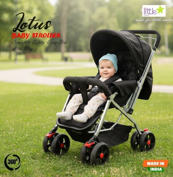 nanhi muskaan Explorer Baby Stroller New Born/Kids, with Safety Belt, 360 Swivel Wheel Stroller-picture-36