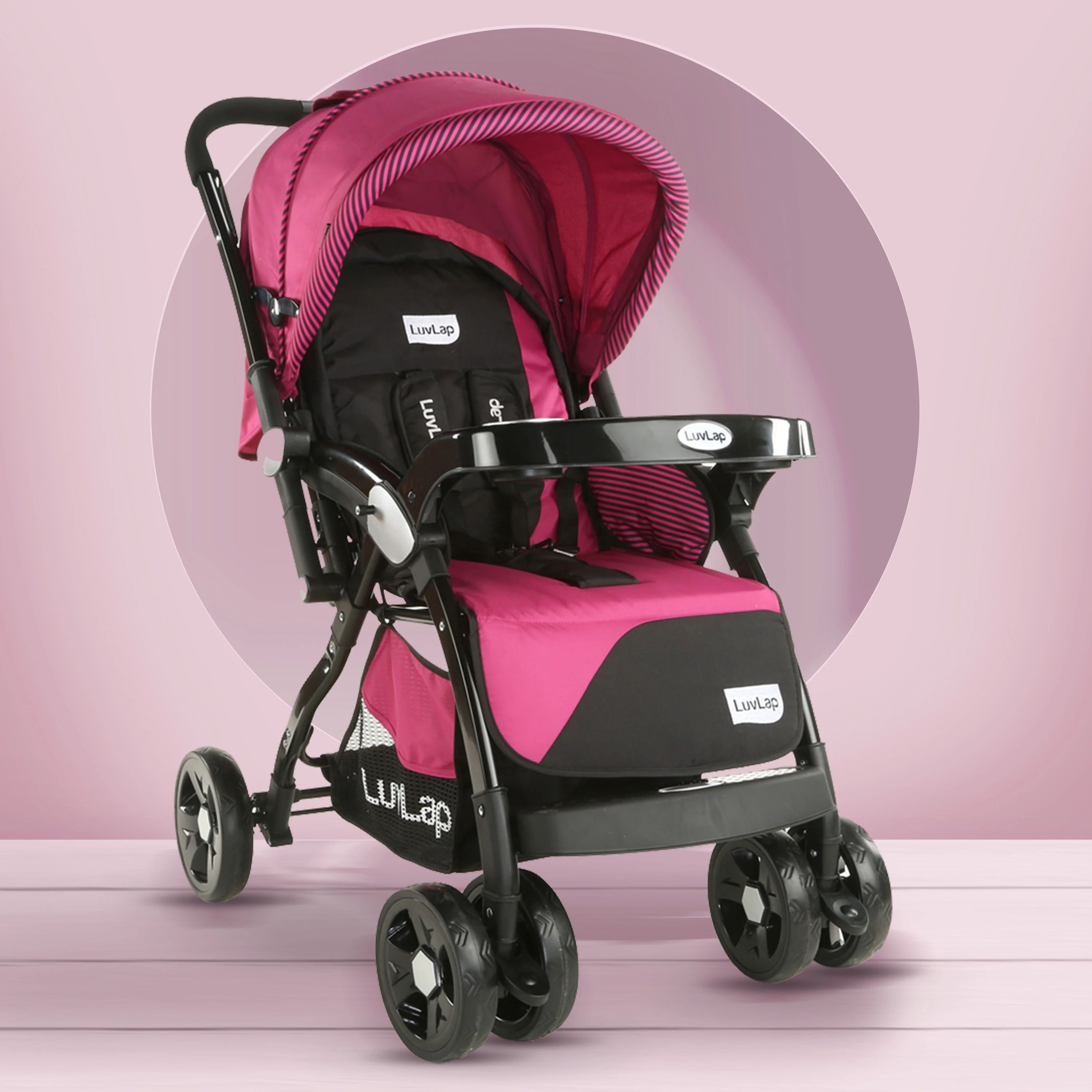 luvlap Galaxy Stroller/Pram, Extra Large Seating Space, Easy Fold, Baby/Kids, 0-3 years Stroller-picture-3