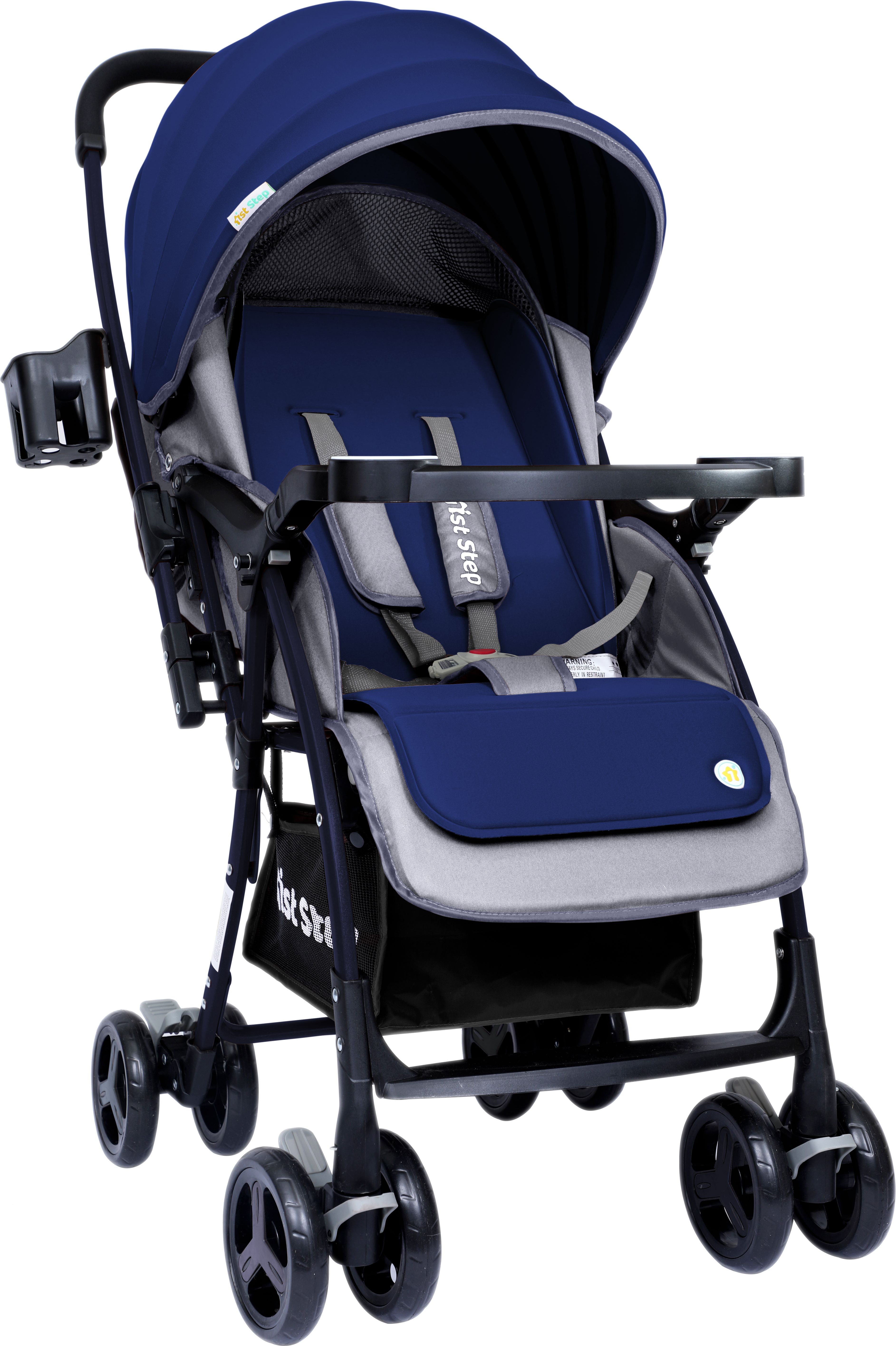 Caramel Baby With 5 Point Safety Harness And Reversible Handlebar Stroller-image-34