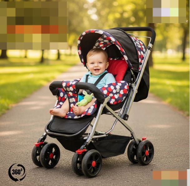 nanhi muskaan Explorer Baby Stroller New Born/Kids, with Safety Belt, 360 Swivel Wheel Stroller-picture-27