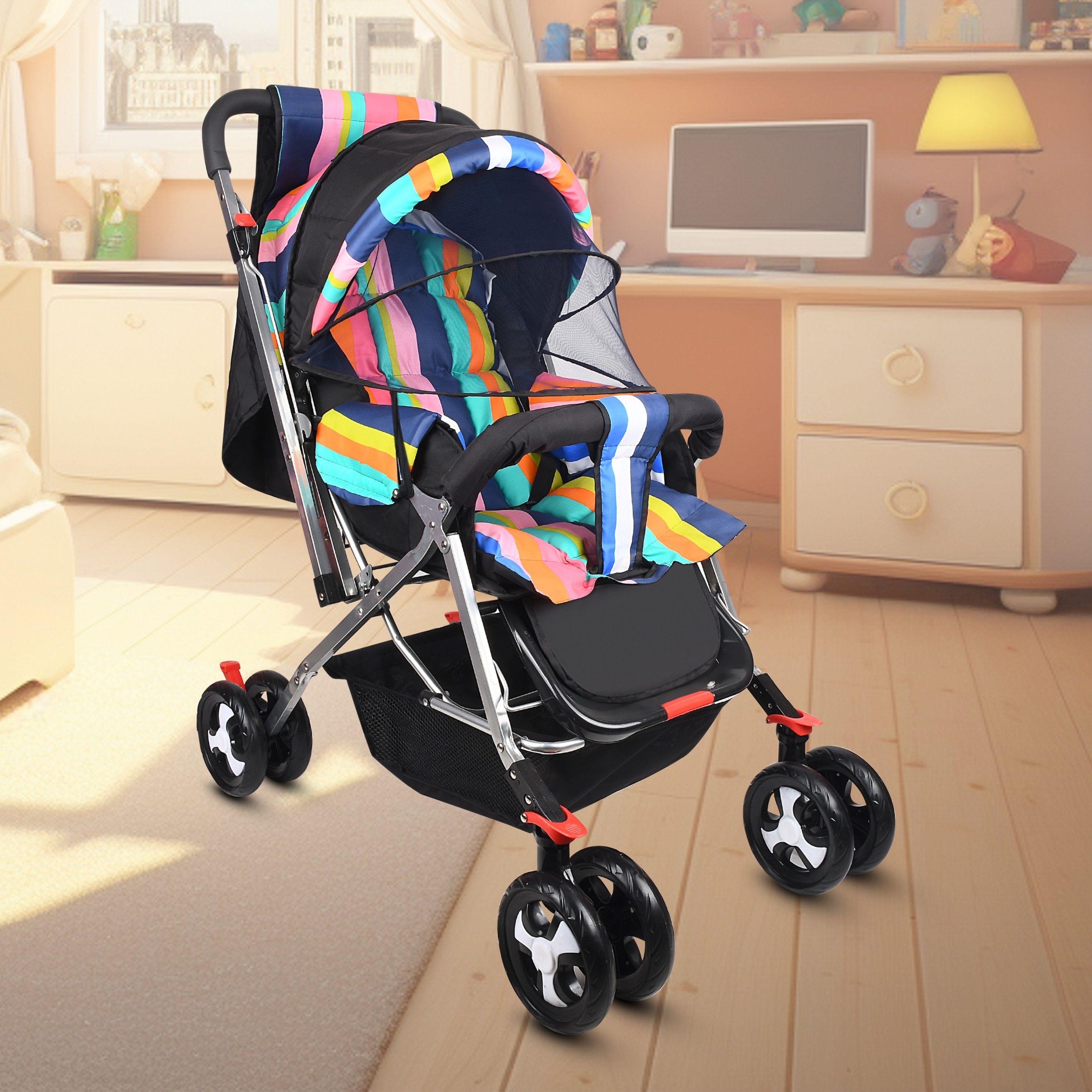 baby pram Stroller,easy fold ,for new born baby kids,0-3 years. Pram-image-11