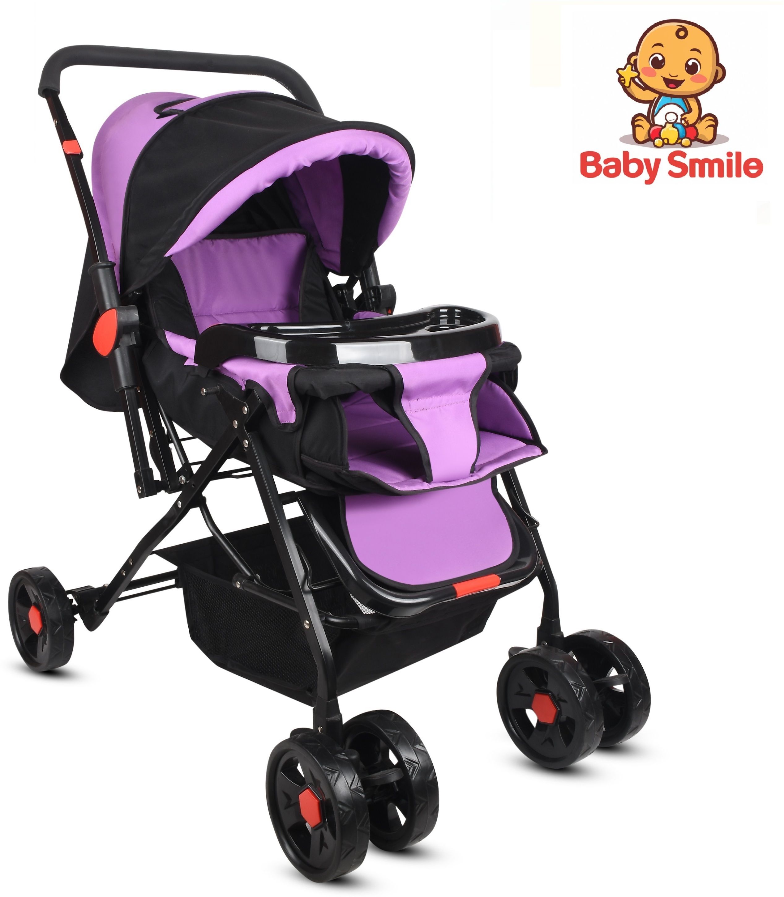 baby smile baby pram Stroller,easy fold ,for new born baby kids,0-3 years. Twin Strollers & Prams-picture-10