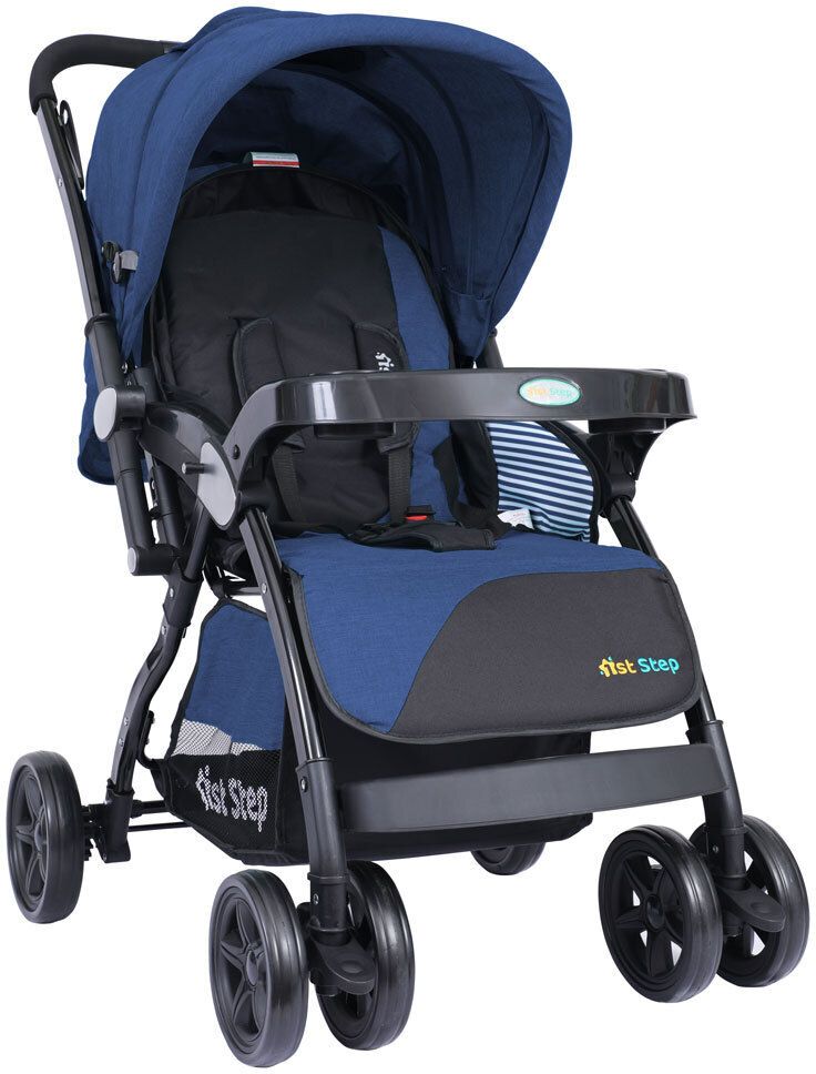 1st step Grande Pro Stroller With 5 Point Safety Harness And Reversible Handlebar Pram-picture-14