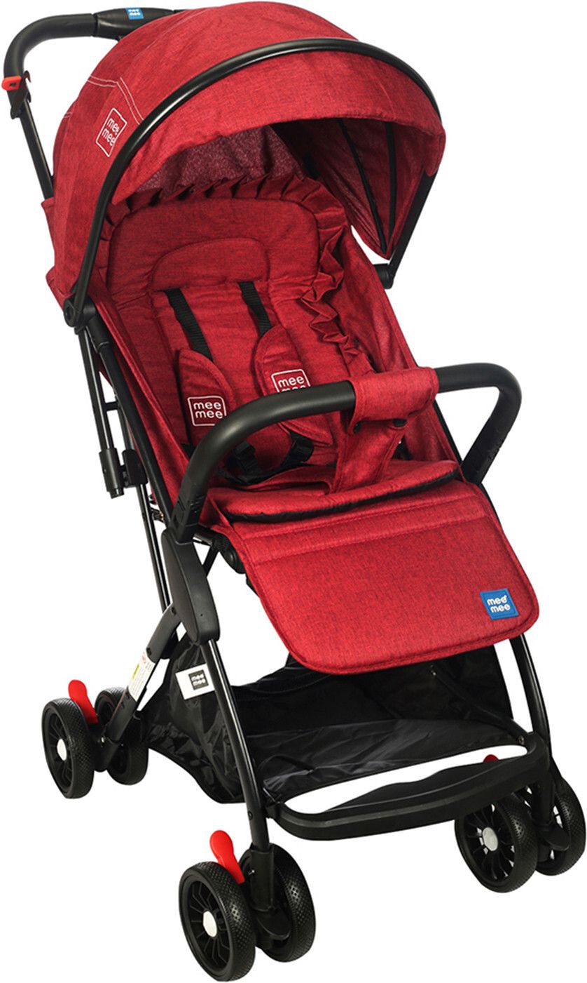 meemee Premium Baby Stroller Pram| 0-3 Years| 5 Points Safety Belt| 3 Level Canopy Pram-picture-38