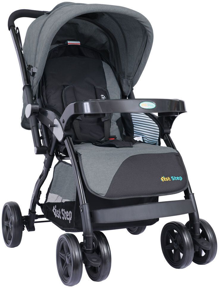 1st step Grande Pro Stroller With 5 Point Safety Harness And Reversible Handlebar Pram-picture-38