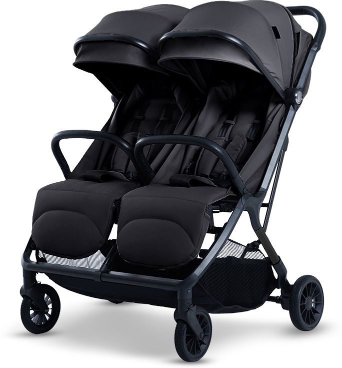 Grand Twin Baby Stroller, Pram for 0 to 3 Years twins with 5 Point Safety Harnes Stroller-image-36
