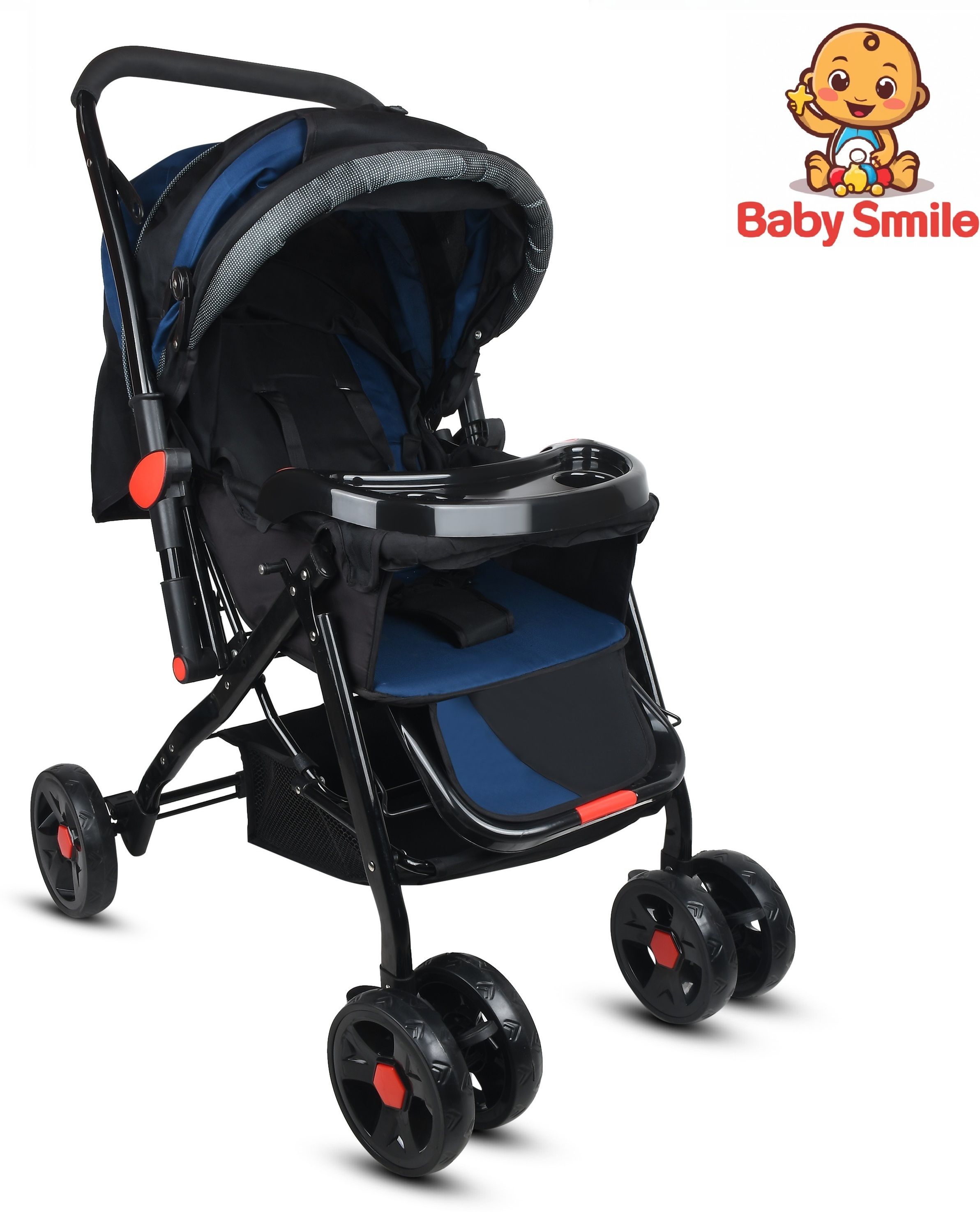 baby smile baby pram Stroller,easy fold ,for new born baby kids,0-3 years. Twin Strollers & Prams-picture-33