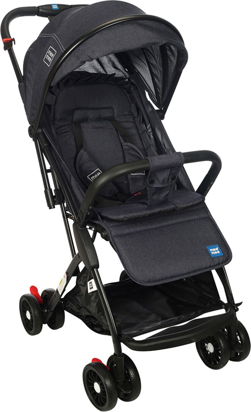 meemee Premium Baby Stroller Pram| 0-3 Years| 5 Points Safety Belt| 3 Level Canopy Pram-picture-21