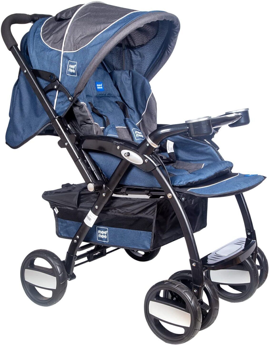 meemee Compact Fold, Adjustable Canopy, Reversible Handle, 5-Point Harness Pram-picture-25