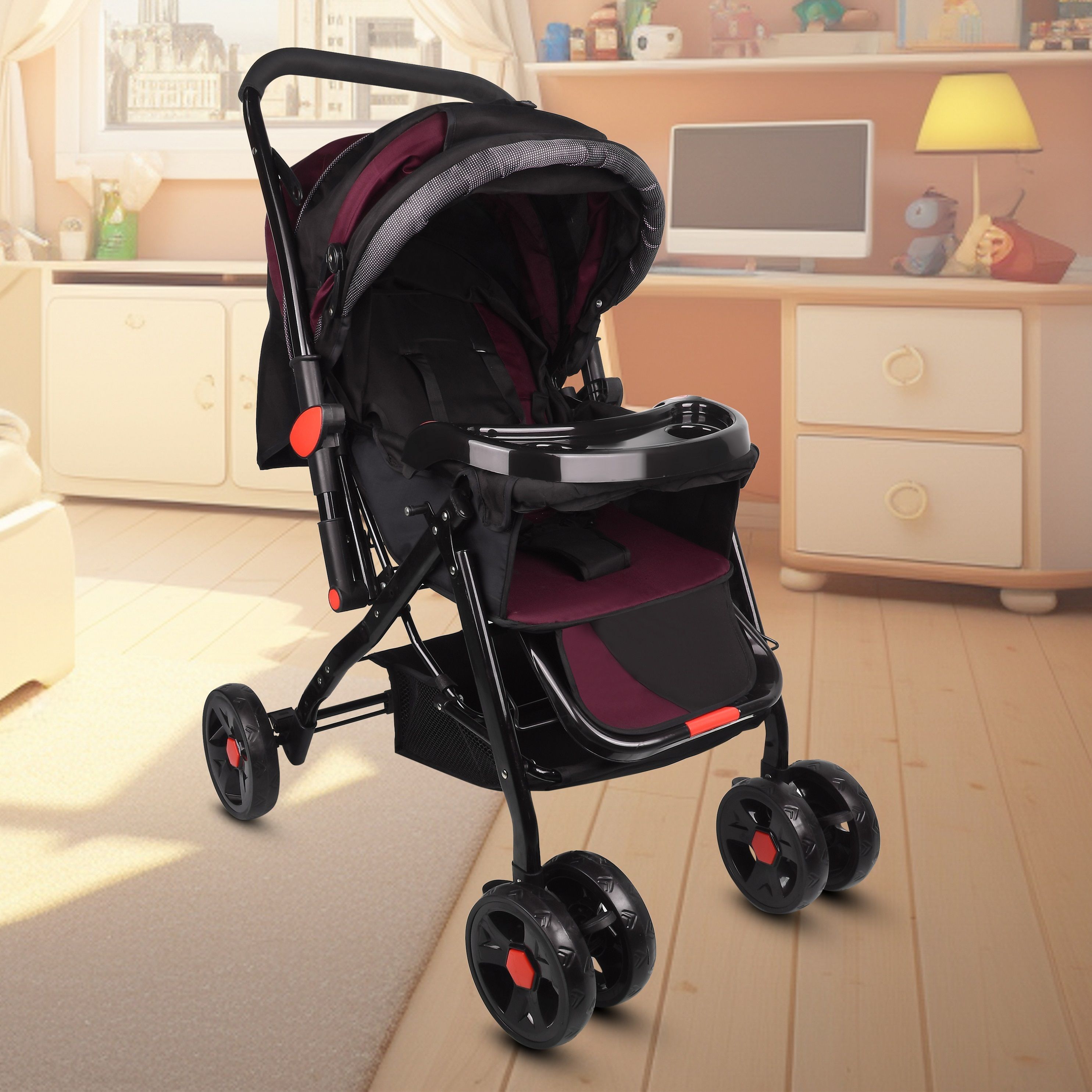 toyshoppee twin baby pram/Stroller,easy fold ,for new born baby/kids,0-3 years. Pram-picture-26