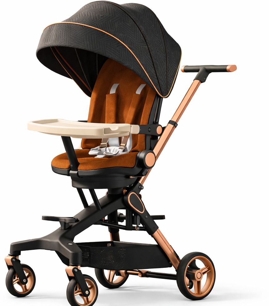 honor your home 360° Rotatable Baby Stroller/Pram, Easy Fold, for Newborn Baby/Kids, 0-3 Years Stroller-picture-32