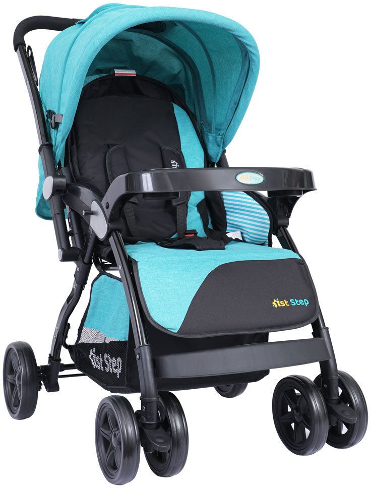 1st step Grande Pro Stroller With 5 Point Safety Harness And Reversible Handlebar Pram-picture-42