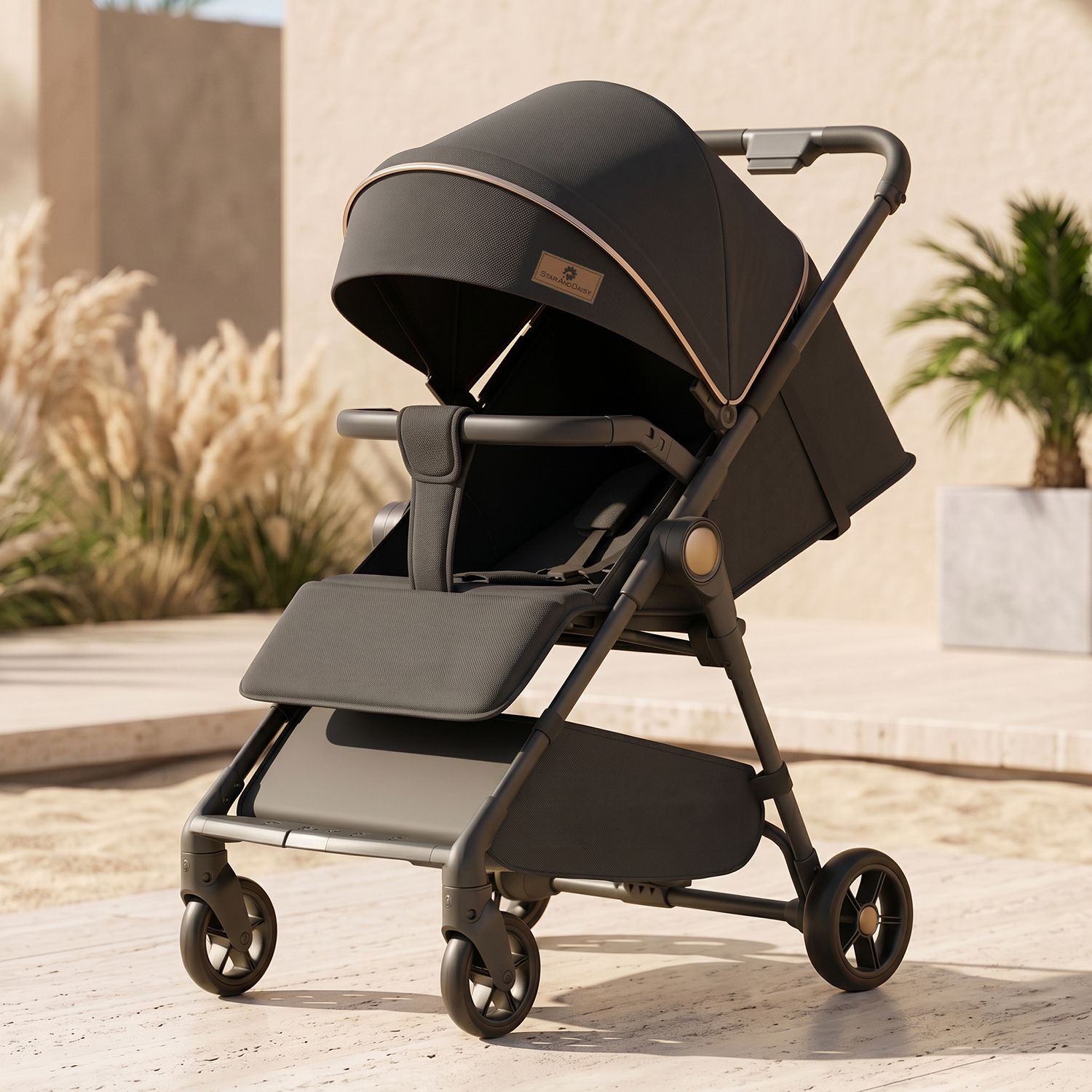 staranddaisy Premium Compact Baby Stroller with Adjustable Canopy & Storage Basket Stroller-picture-33