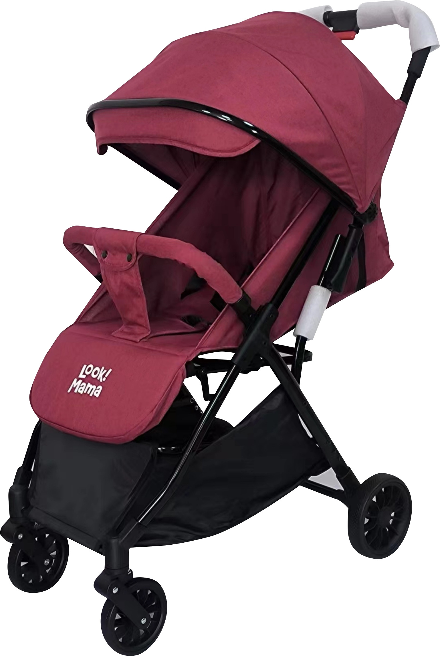 look mama Baby Stroller, Traveling Strollers, Easy Auto Folding Mechanism with canopy Pram image 1
