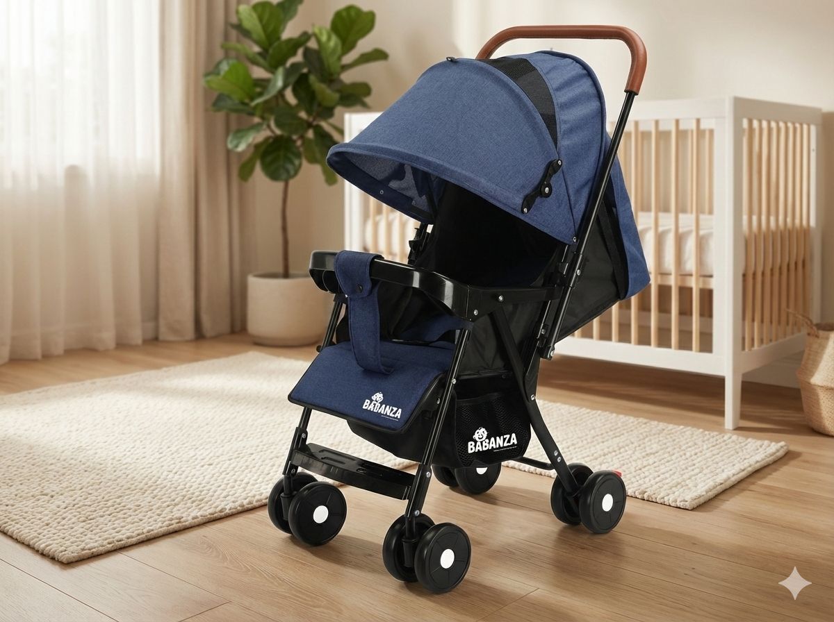 babanza Explorer Baby Stroller New Born/Kids, with Safety Belt, 360 Swivel Wheel Stroller-picture-33