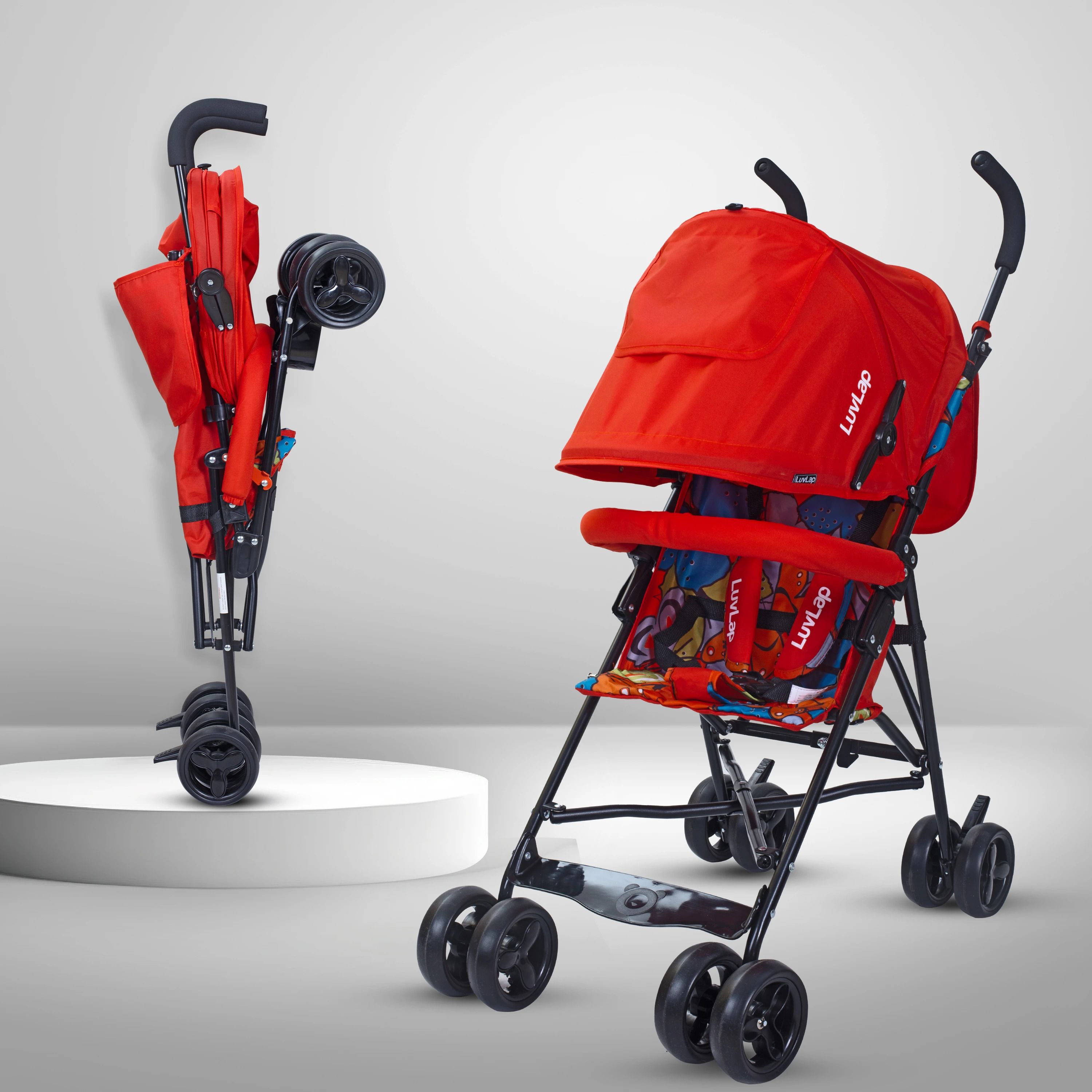 luvlap Tutti Frutti Stroller/Buggy, Compact & Travel Friendly,for Baby/Kids,6-36 Month Stroller-picture-31
