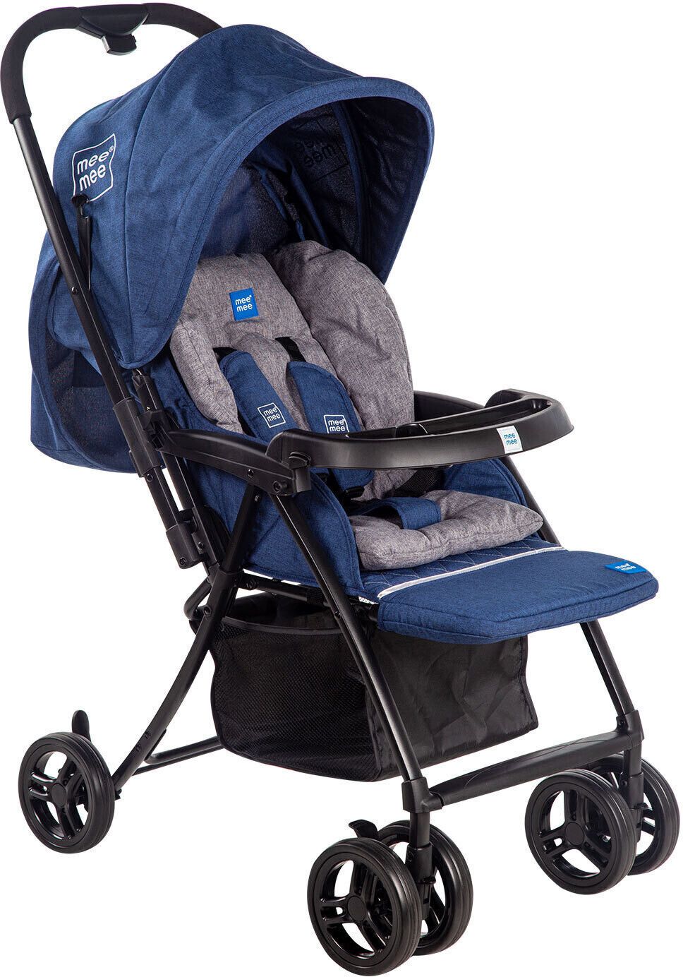 meemee Baby Pram with 3 Seating Positions, Easy and compact for carrying ,Red Pram-picture-43