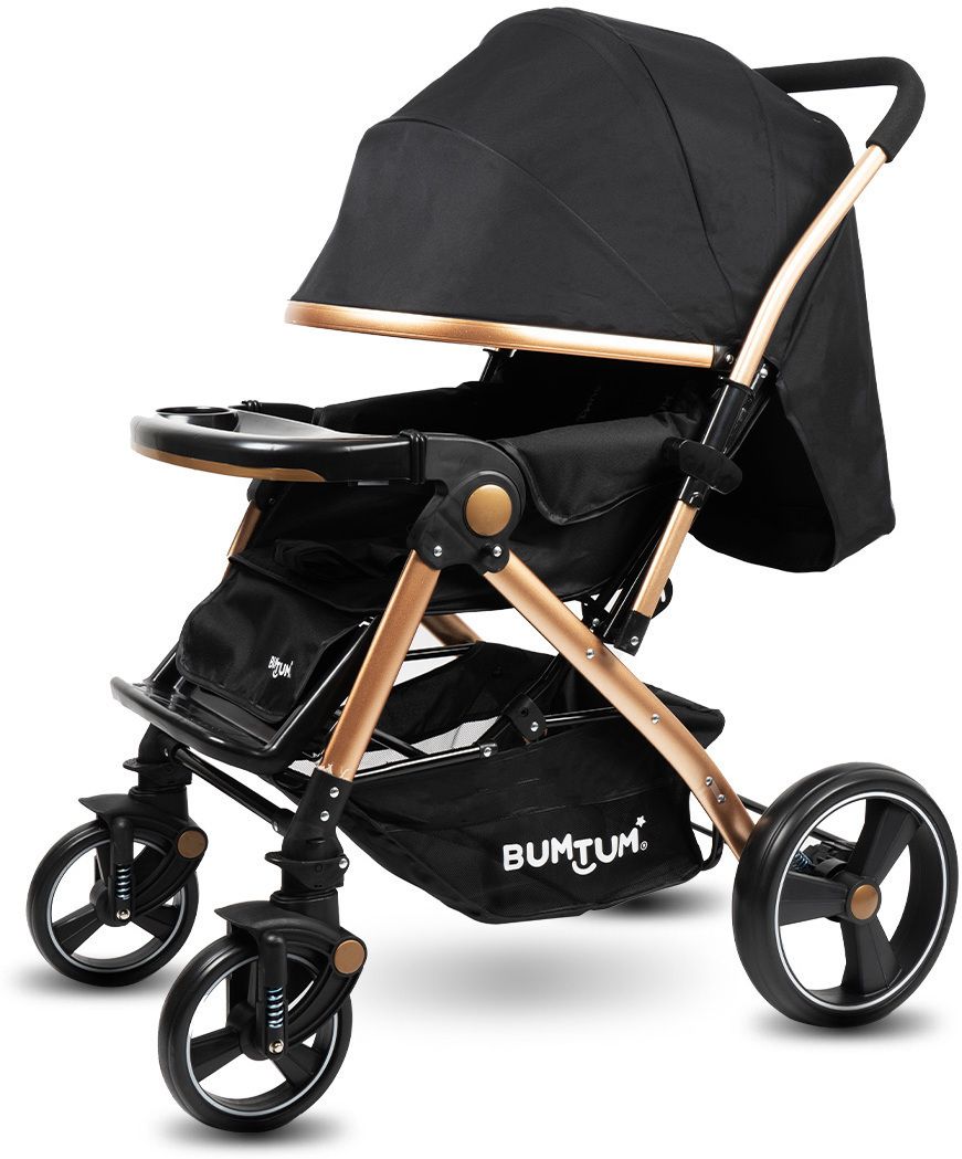 bumtum Luxury Baby Stroller/Pram 360°Swivel Wheel, Storage Basket Reversible Handlebar Stroller-picture-41