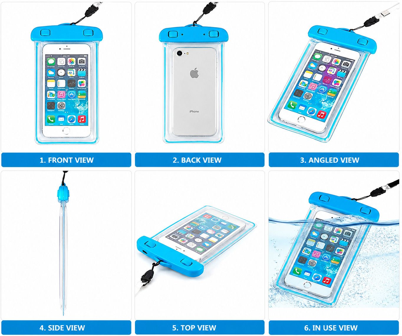 AquaShield Waterproof Mobile Pouch for All Smartphones Racquet Carry Case/Cover Free Size-image-7