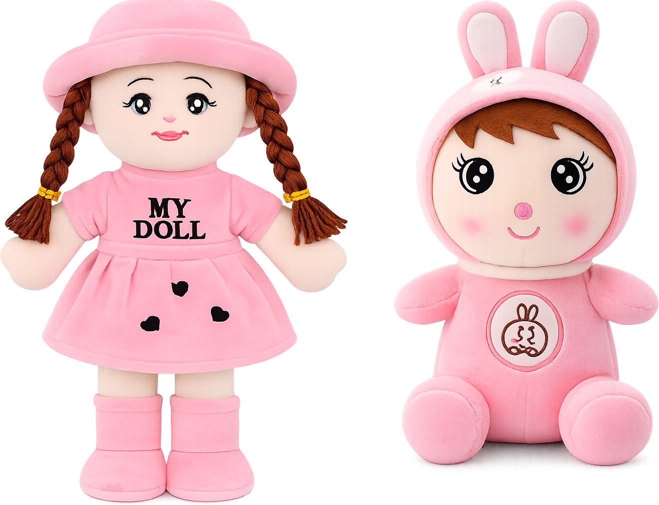 COMBO OF CUTE MY DOLL 40 CM AND BUNNY 35 CM - 40 cm-image-49