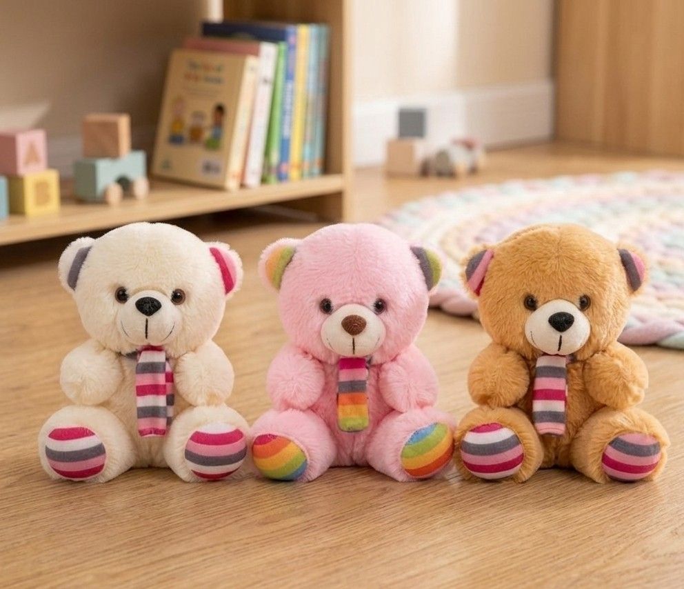 Soft Huggable Muffler Teddy - 20 cm - 20 cm-image-22